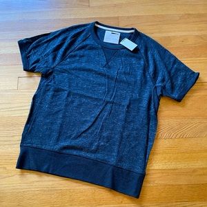 BANANA REPUBLIC Heritage Mens Raglan Heather Short Sleeve Sweater Shirt NEW NWT